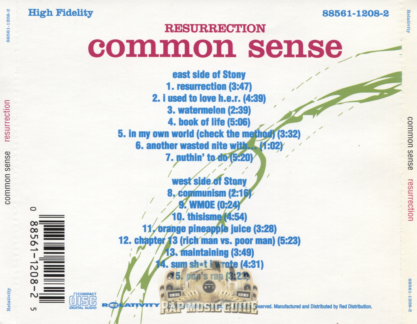 Common Sense - Resurrection: CD | Rap Music Guide